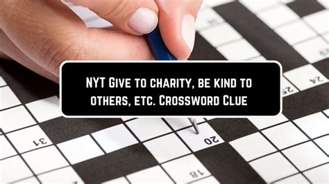 gift to charity 8 Crossword Clue .